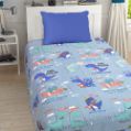 Εικόνα της ΚΟΥΒΕΡΛΙ JURASSIC GREEN-GREY  160X220