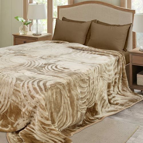 Εικόνα της ΚΟΥΒΕΡΤΑ ΒΕΛΟΥΤΕ COBERTOR EMB BEIGE 220X240