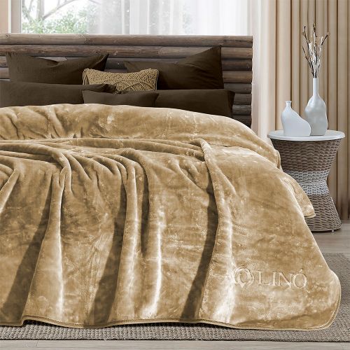 Εικόνα της ΚΟΥΒΕΡΤΑ VELLUT MOCCA 160X220