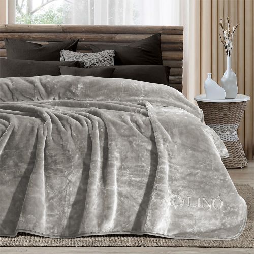 Εικόνα της ΚΟΥΒΕΡΤΑ VELLUT GREY 220X240