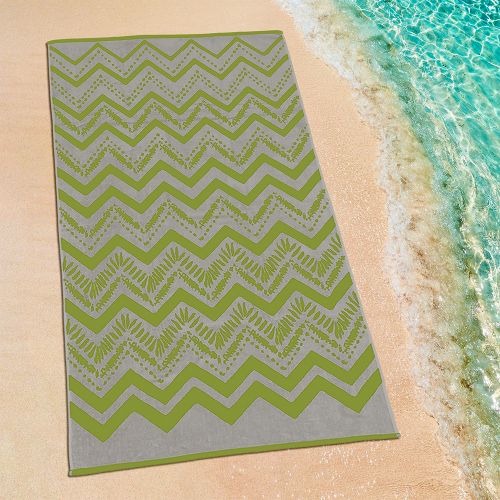 Εικόνα της ΠΕΤΣΕΤΑ ΘΑΛΑΣΣΗΣ ZIGZAGE LGREY-GREEN 86X160