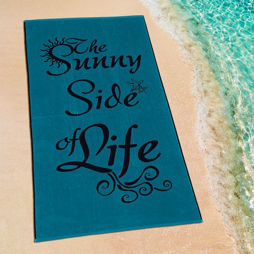 Εικόνα της ΠΕΤΣΕΤΑ ΘΑΛΑΣΣΗΣ SUNNY LIFE BLACK-PETROL 86X160
