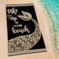 Εικόνα της ΠΕΤΣΕΤΑ ΘΑΛΑΣΣΗΣ BEACH TIME BLACK-WHITE 86X160