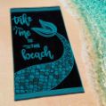Εικόνα της ΠΕΤΣΕΤΑ ΘΑΛΑΣΣΗΣ BEACH TIME BLACK-PETROL 86X160
