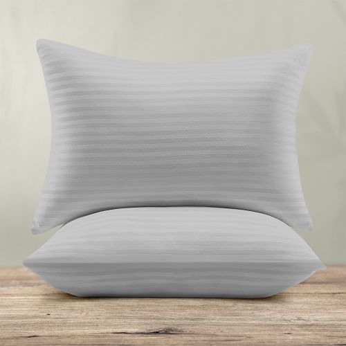 Εικόνα της ΜΑΞΙΛΑΡΟΘΗΚΕΣ BASKO STRIPE LGREY 50X70