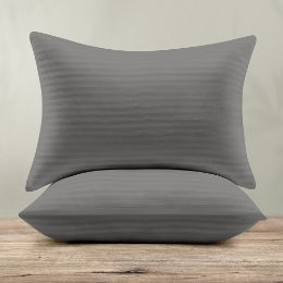 Εικόνα της ΜΑΞΙΛΑΡΟΘΗΚΕΣ BASKO STRIPE DGREY 50X70