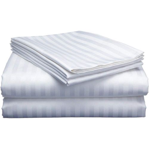 Εικόνα της ΣΕΝΤΟΝΙ SATIN STRIPE 100/100 WHITE 240X270 230TC