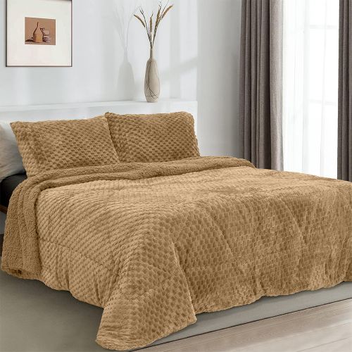 Εικόνα της ΚΟΥΒΕΡΤΟΠΑΠΛΩΜΑ VALAR BEIGE 220X240