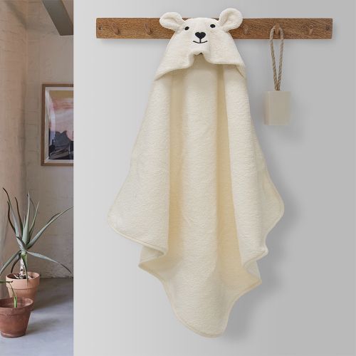 Εικόνα της ΚΑΠΑ LOVEBEAR ECRU 75X75