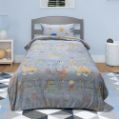 Εικόνα της ΚΟΥΒΕΡΤΑ FLEECE ΦΩΣΦΟΡΙΖΕ VOLCANO GREY-CIEL 160X220