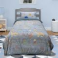 Εικόνα της ΚΟΥΒΕΡΤΑ FLEECE SHERPA ΦΩΣΦΟΡΙΖΕ VOLCANO GREY-CIEL 160X220