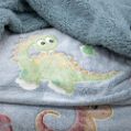 Εικόνα της ΚΟΥΒΕΡΤΑ FLEECE SHERPA ΦΩΣΦΟΡΙΖΕ VOLCANO GREY-CIEL 160X220
