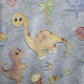 Εικόνα της ΚΟΥΒΕΡΤΑ FLEECE SHERPA ΦΩΣΦΟΡΙΖΕ VOLCANO GREY-CIEL 160X220