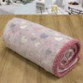 Εικόνα της ΚΟΥΒΕΡΤΑ FLEECE SHERPA ΦΩΣΦΟΡΙΖΕ HERZ PINK 160X220
