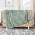 Εικόνα της ΚΟΥΒΕΡΤΑ FLEECE SHERPA ΦΩΣΦΟΡΙΖΕ STER MINT 110X150